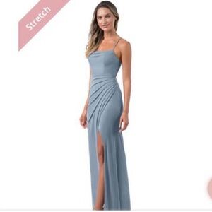 Azazie Dusty Blue Bridesmaid Dress